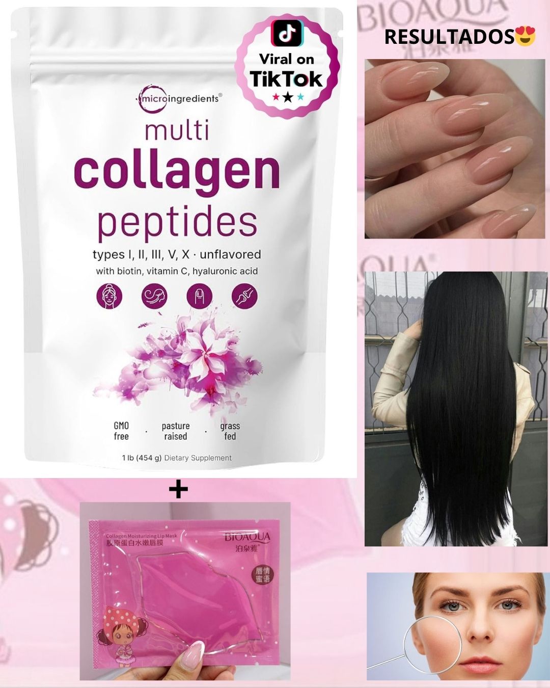 💥COLAGENO HIDROLIZADO💪🏼 Fuerza, elasticidad y brillo natural desde la primera toma.😍