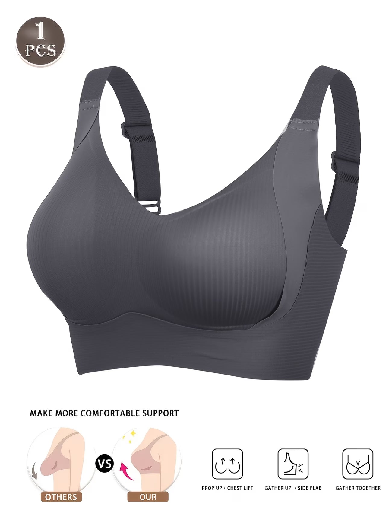 💖BRASIER FITBRA😍✨Olvídate del dolor y las marcas de las incomodas varillas.🥰
