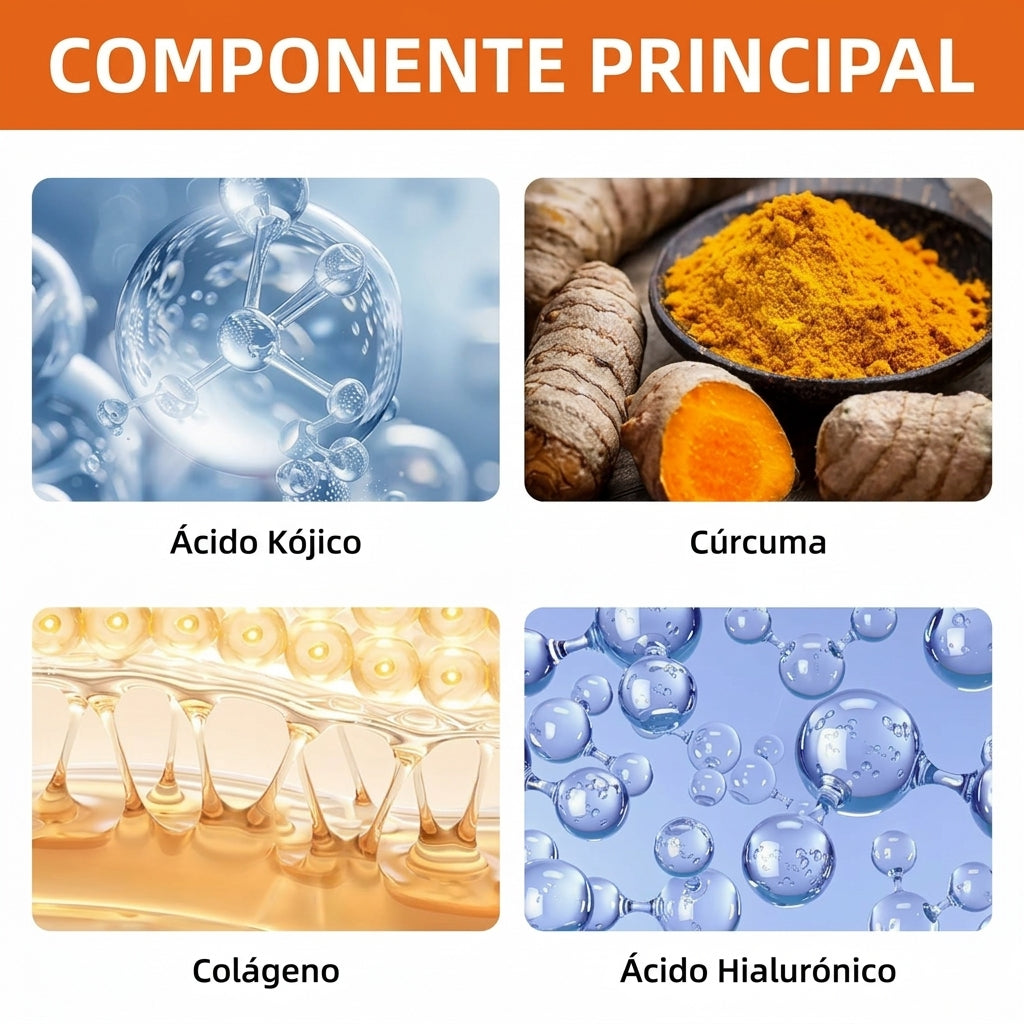 JABON DESPIGMENTANTE CON ACIDO KOJICO Y VITAMINA C - AYUDA A DISMINUIR EL ACNE