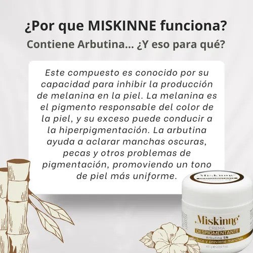 🌸CREMA MISKINNE✨ Aclara manchas, unifica el tono y realza tu belleza natural..🏵️