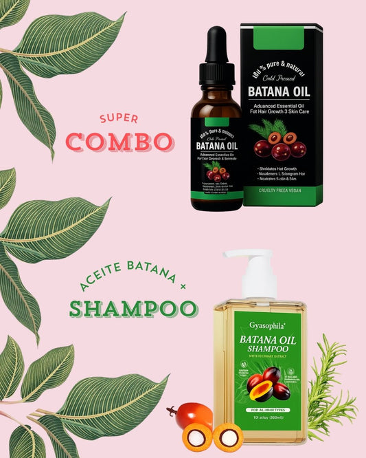 COMBO SHAMPOO + ACEITE BATANA OIL, EVITA LA CAIDA, FORTALECE Y DA BRILLO A TU CABELLO