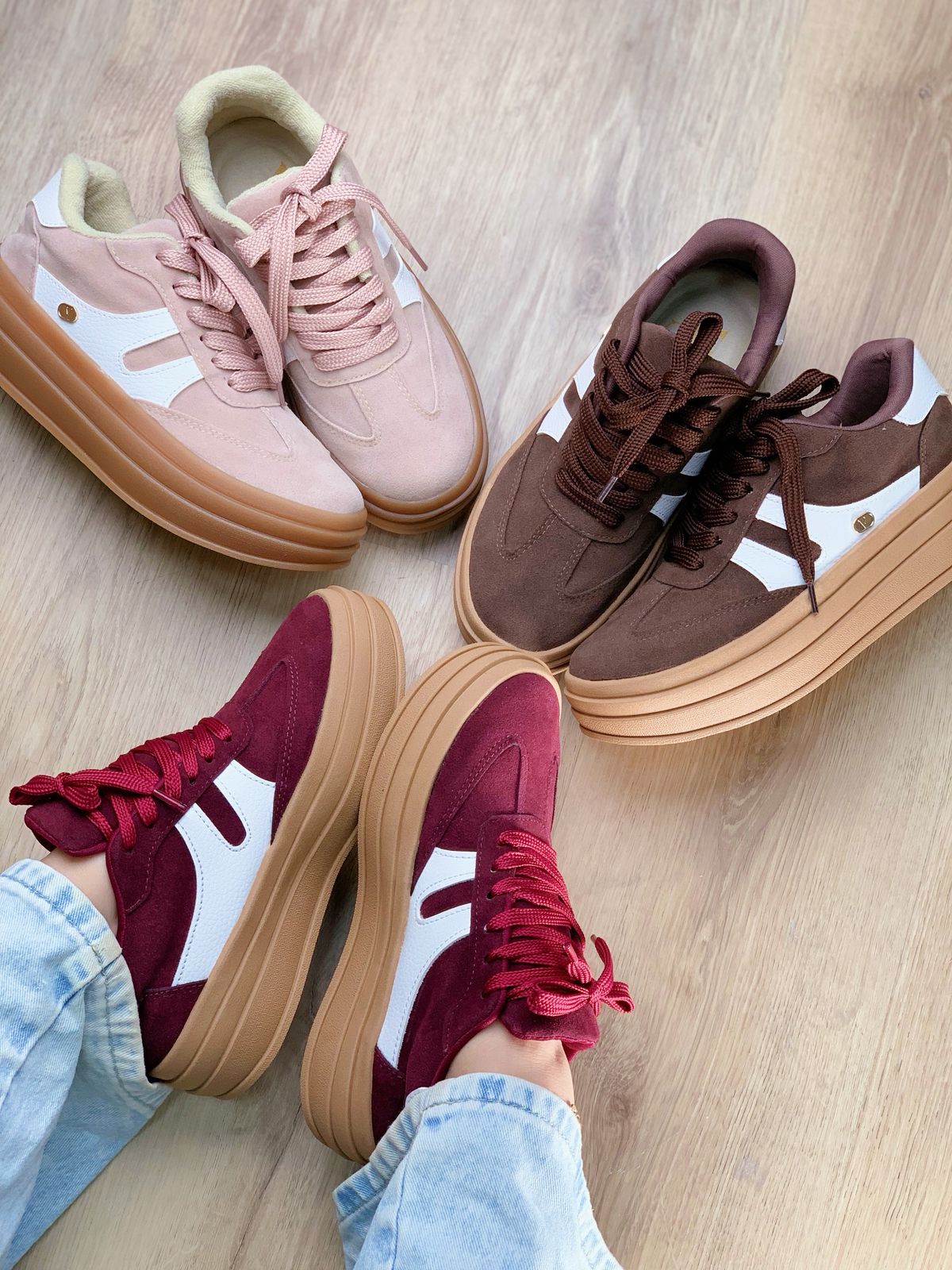TENIS PLATAFORMA VINTORA👟MAS COMODIDAD, MAS ALTURA😍