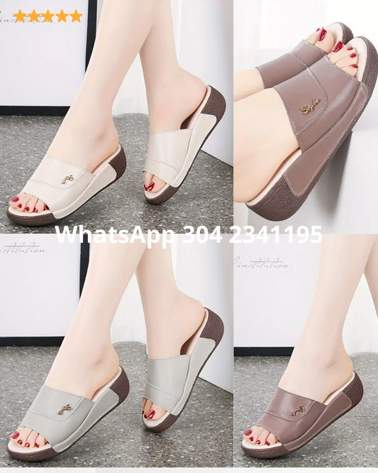 👡SANDALIAS SOLANA COMFORT😍 ¡Comodidad, altura y estilo en un solo diseño!💥