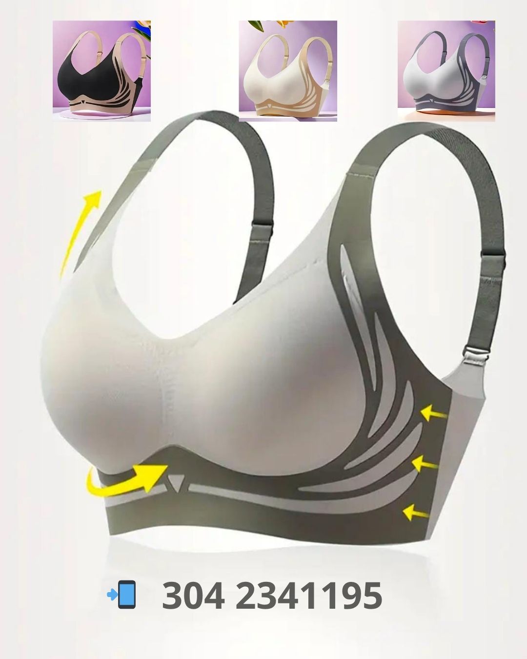 😍BRASIER COMFORT UP💥Realce, forma y soporte sin dolor.