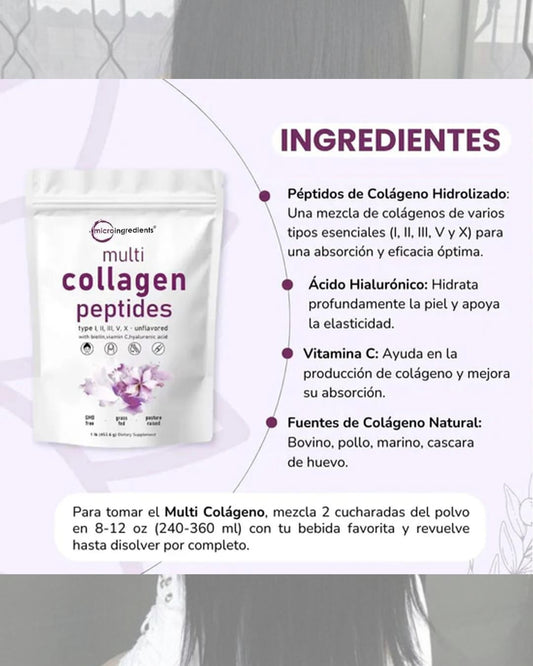 💥COLAGENO HIDROLIZADO💪🏼 Fuerza, elasticidad y brillo natural desde la primera toma.😍