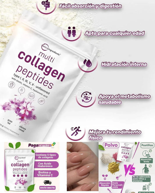 💥COLAGENO HIDROLIZADO💪🏼 Fuerza, elasticidad y brillo natural desde la primera toma.😍