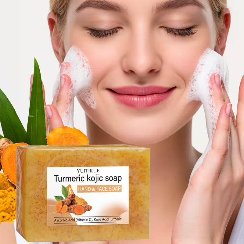 JABON DESPIGMENTANTE CON ACIDO KOJICO Y VITAMINA C - AYUDA A DISMINUIR EL ACNE