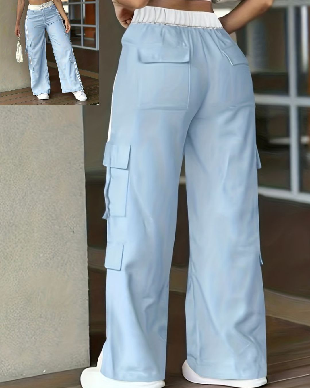 🔥PANTALÓN CARGO ELEGANCE STRIPE🔥