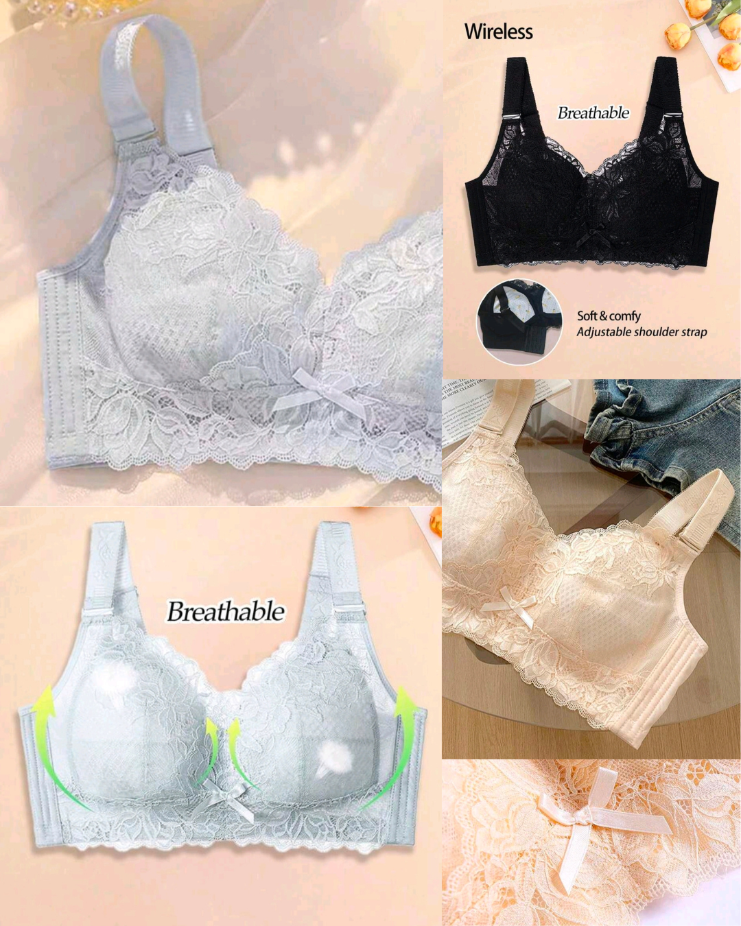 🌸 Brasier Sin Varillas AuraSoft