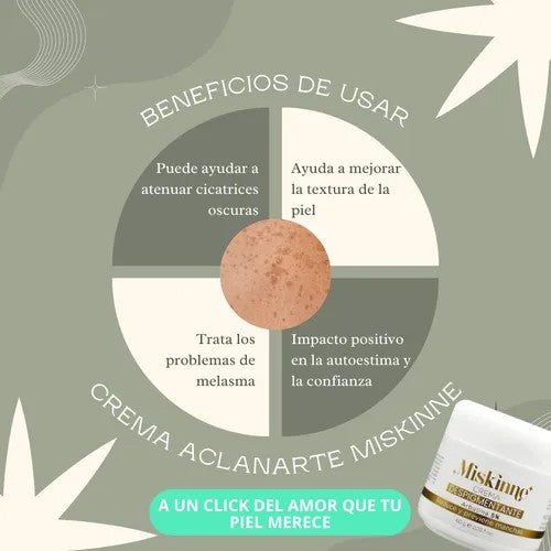 🌸CREMA MISKINNE✨ Aclara manchas, unifica el tono y realza tu belleza natural..🏵️