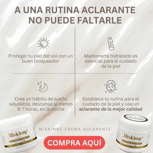 🌸CREMA MISKINNE✨ Aclara manchas, unifica el tono y realza tu belleza natural..🏵️