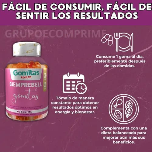 💖GOMITAS SIEMPREBELL🍑 🍑Aumenta & Tonifica Gluteos, Busto y Piernas🥰