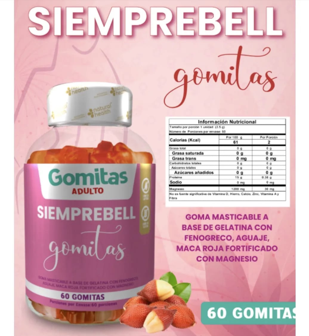 💖GOMITAS SIEMPREBELL🍑 🍑Aumenta & Tonifica Gluteos, Busto y Piernas🥰