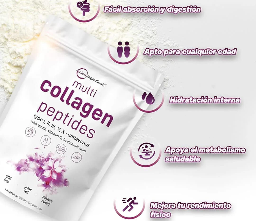 💥COLAGENO HIDROLIZADO💪🏼 Fuerza, elasticidad y brillo natural desde la primera toma.😍