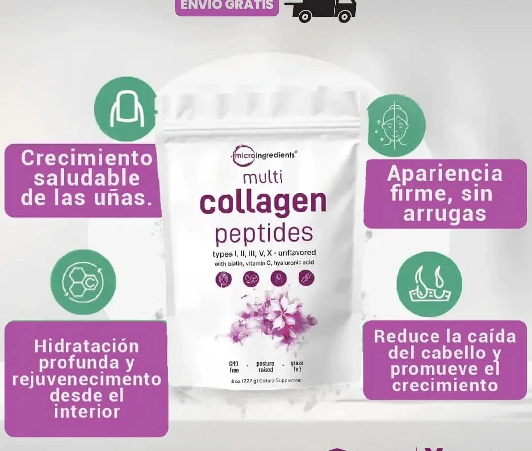 💥COLAGENO HIDROLIZADO💪🏼 Fuerza, elasticidad y brillo natural desde la primera toma.😍