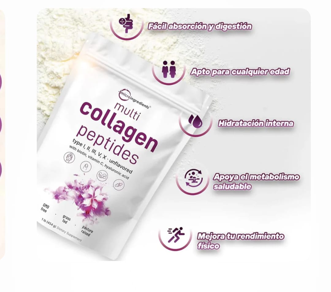 💥COLAGENO HIDROLIZADO💪🏼 Fuerza, elasticidad y brillo natural desde la primera toma.😍