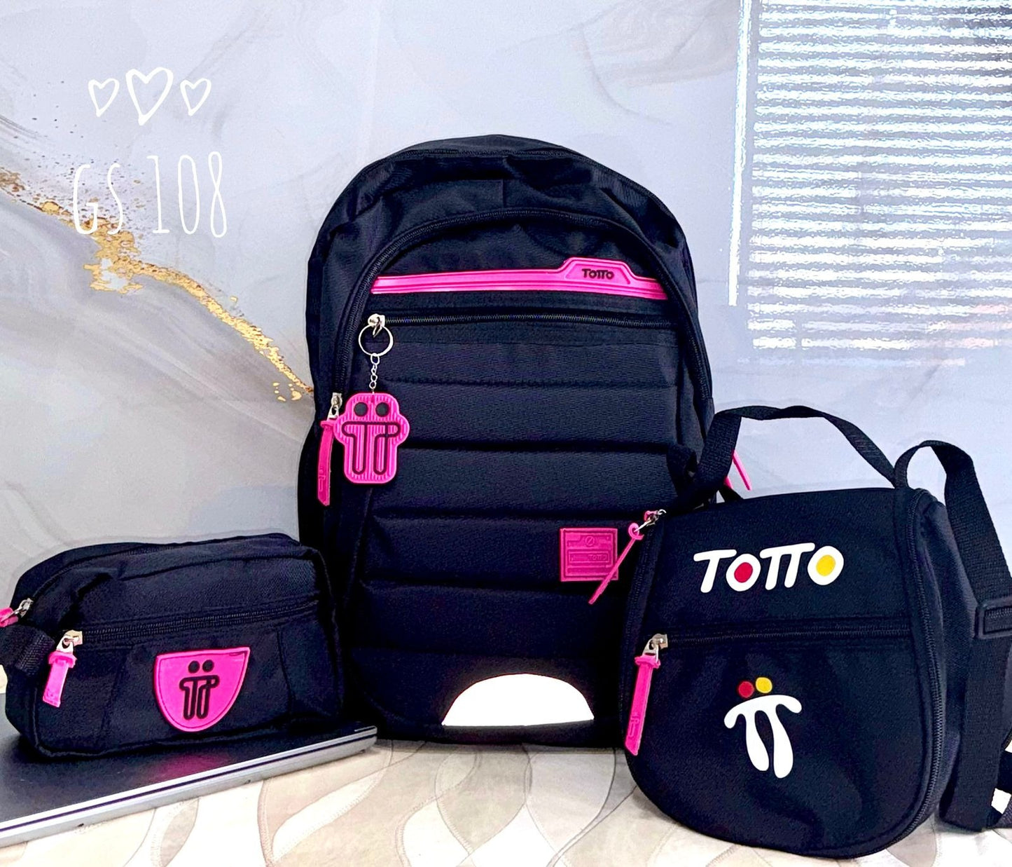 SUPER COMBO ESCOLAR🔥 BOLSO + CARTUCHERA + LONCHERA🔥