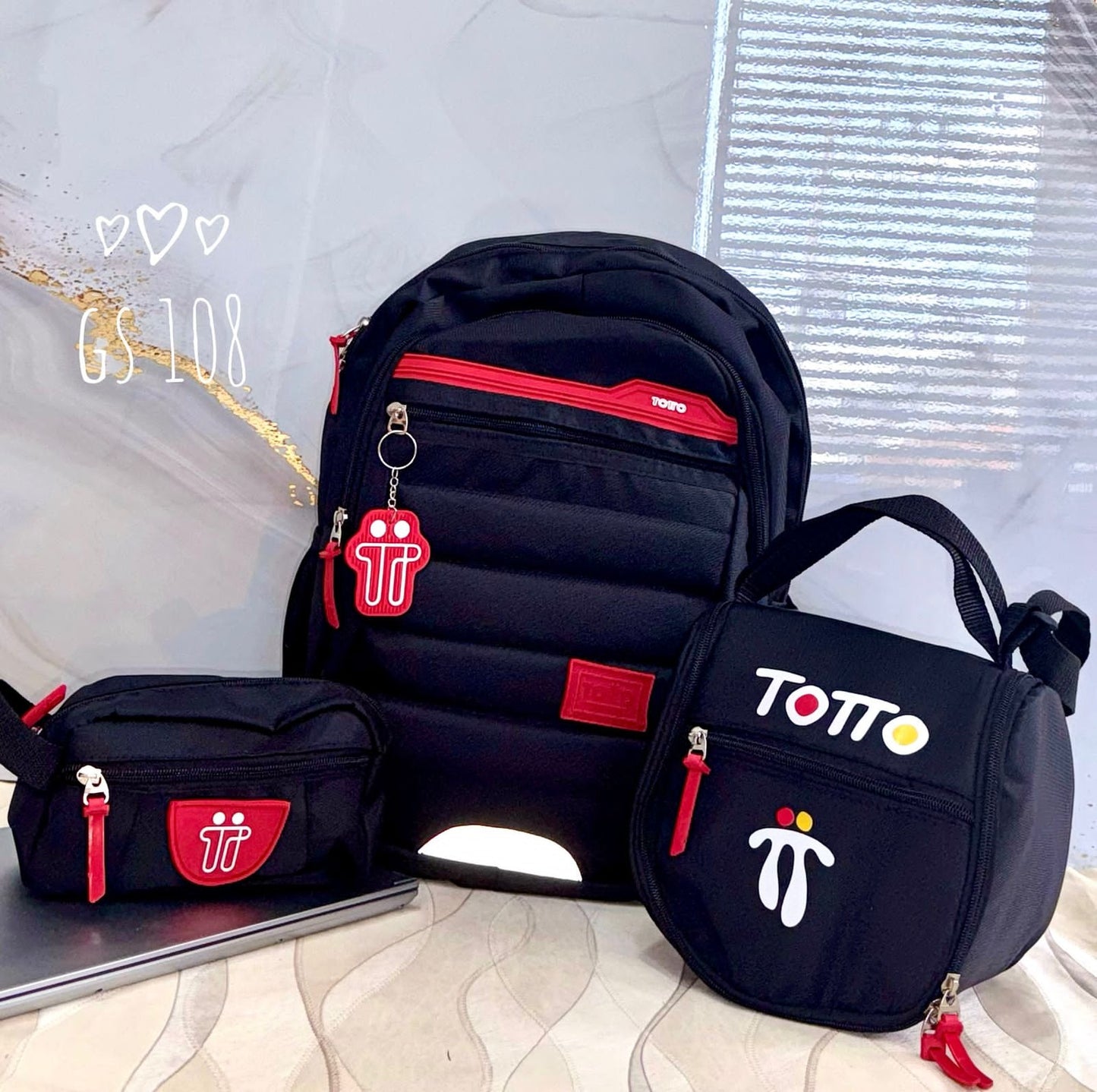 SUPER COMBO ESCOLAR🔥 BOLSO + CARTUCHERA + LONCHERA🔥