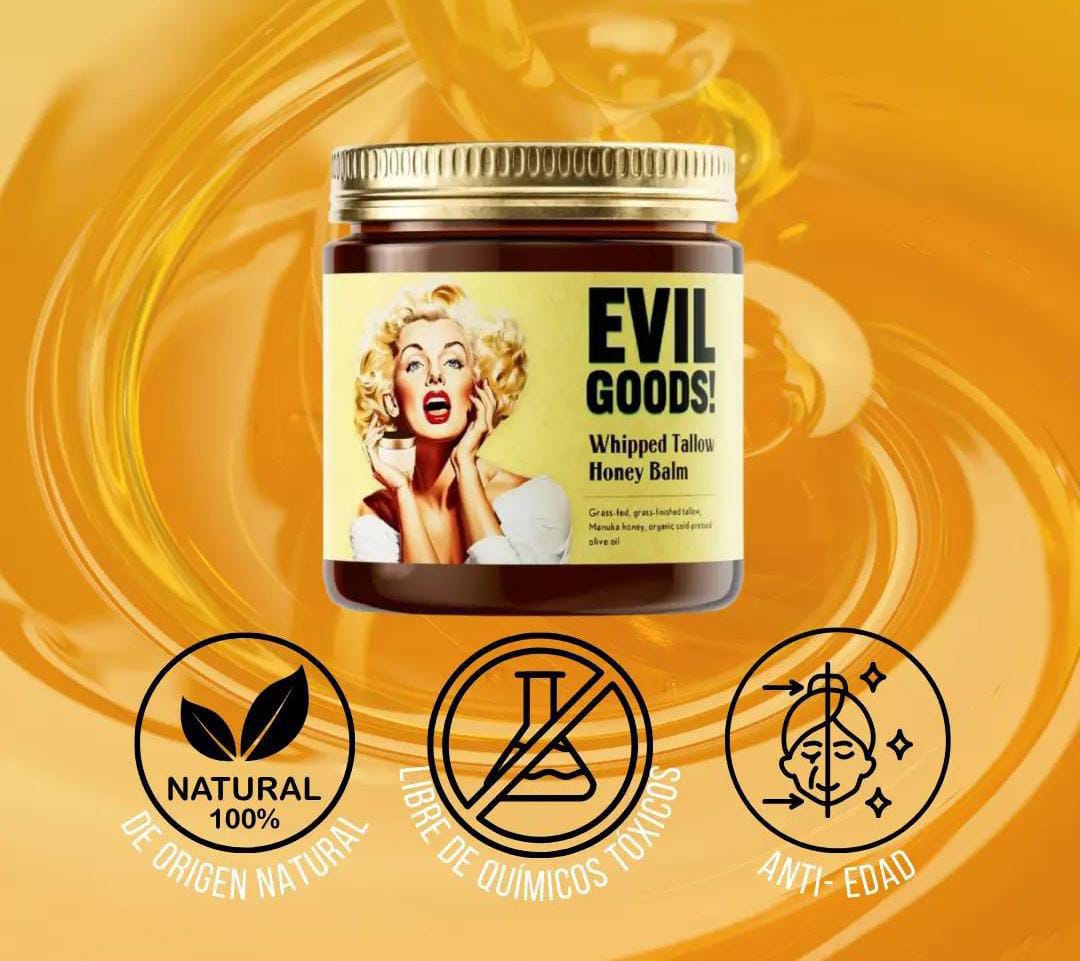 🌿EVIL GOODS! Bálsamo Facial Natural de Cebo y Miel