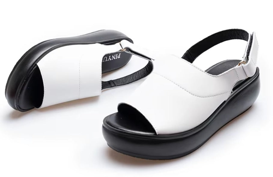 Sandalias Ortopédicas Stella Wedge – Elegancia que Cuida Tus Pies