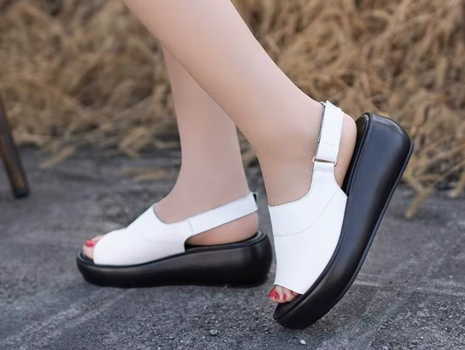 Sandalias Ortopédicas Stella Wedge – Elegancia que Cuida Tus Pies