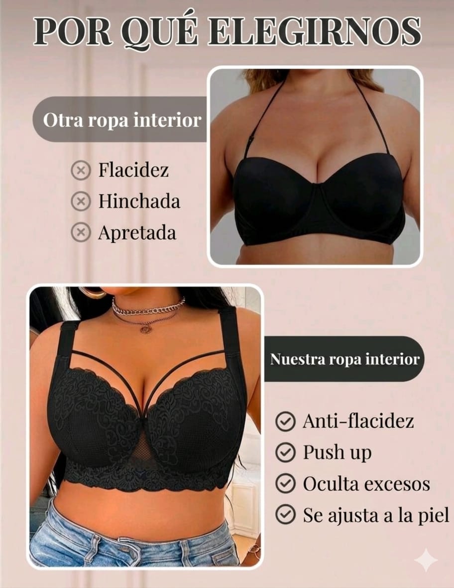 BRASIER CURVY, REALZA Y MOLDEA TU BUSTO