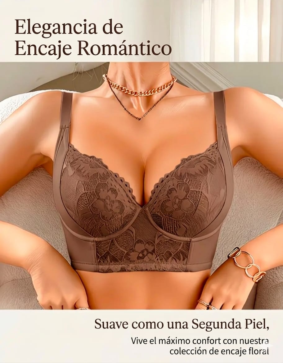 Brasier Encaje EleganceLift, Comodidad, soporte y seguridad todo el dia