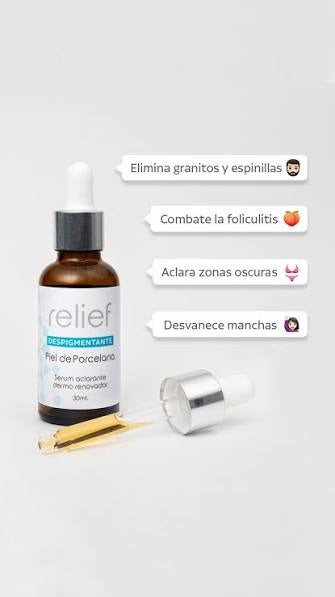 Despigmentante Relief, Piel de Porcelana🔥