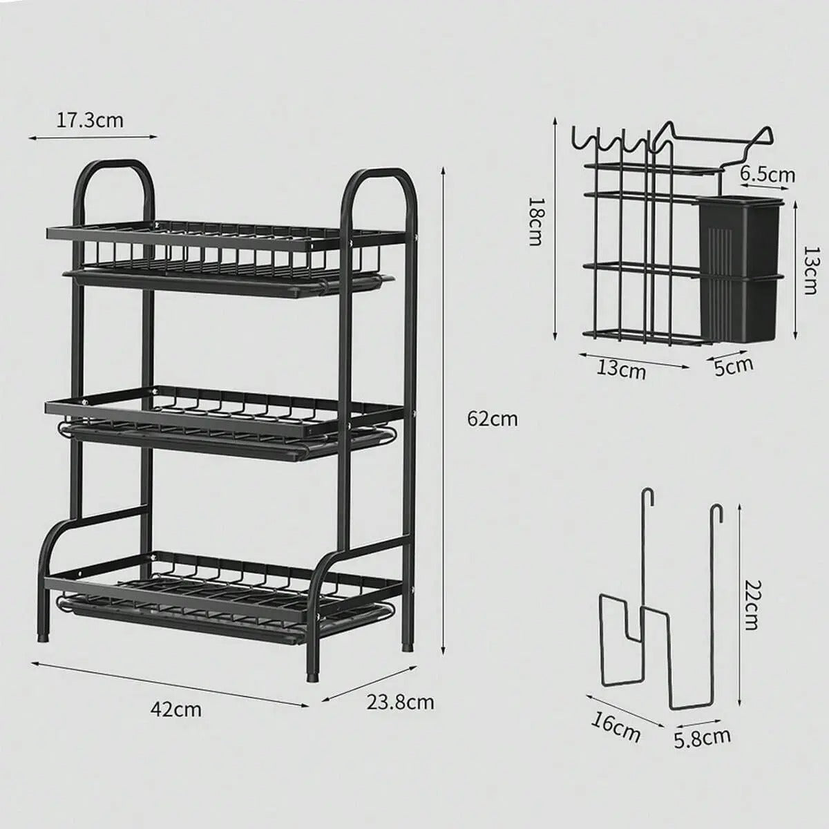 ORGANIZADOR Y ESCURRIDOR DE COCINA - DALE A CADA COSA UN LUGAR