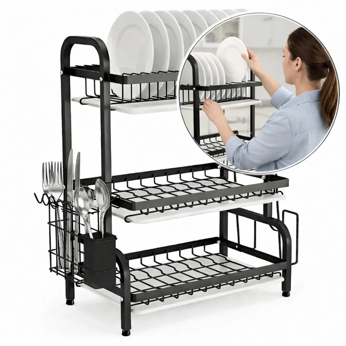 ORGANIZADOR Y ESCURRIDOR DE COCINA - DALE A CADA COSA UN LUGAR