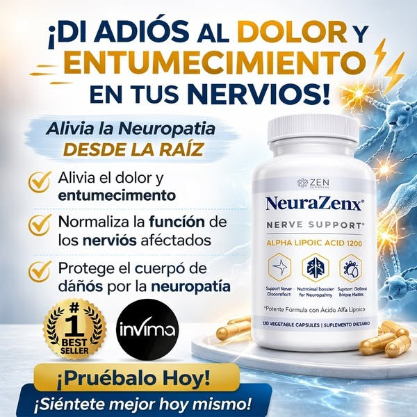 NeuraZenx, Apoya tu sistema nervioso, mejora tu calidad de vida - Dile adiós al dolor y entumecimiento