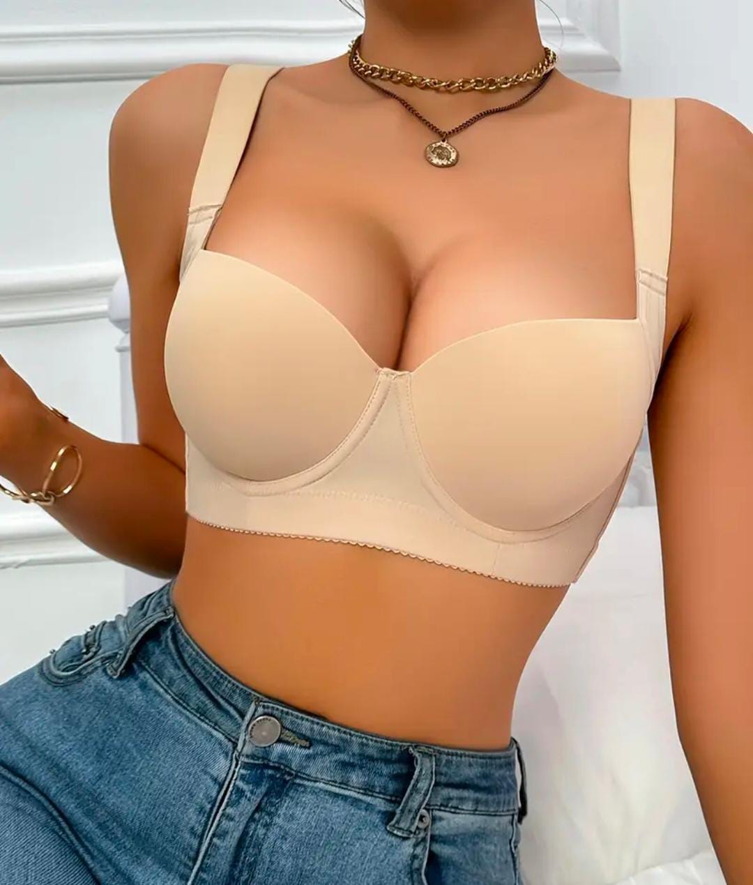 💖BRASIER TIPO FAJA 🌸Espalda ancha🌸😍 Levanta, sostiene y moldea el busto🥰