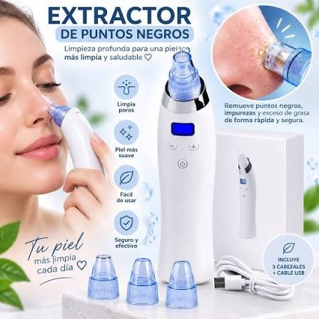 Extractor Puntos Negros Electrico By307 - Dile adios a puntos negros y piel grasosa✨