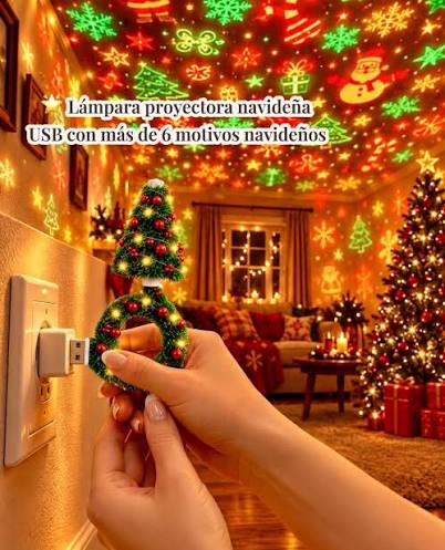 PROYECTOR NAVIDEÑO - OLVIDATE DE LAS DECORACIONES ABURRIDAS